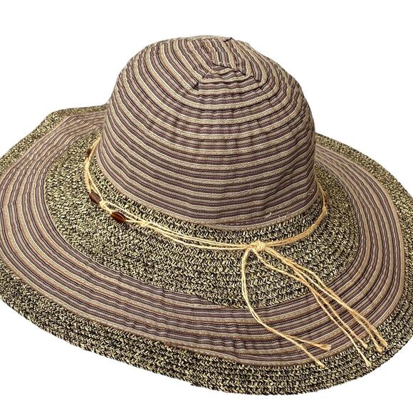 Brown & Tan Scala Collezione Sun Hat - Picture 4 of 6
